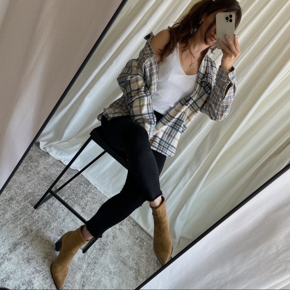 Plaid Button Down Shirt  — Multi - Picture 5 of 8